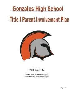 2015-16 GHS Parent Involvement Plan - Approved 11-10-15 ...