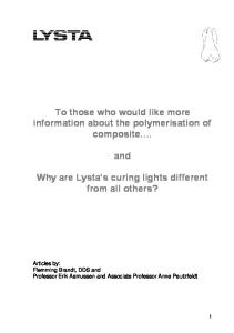 and Why are Lysta's curing lights different
