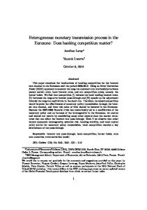 Banking competition and monetary policy transmission_resubmitted ...