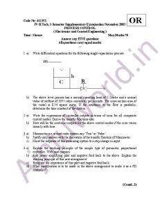 Code No: 411352. IV-B.Tech. I-Semester Supplementary Examination ...