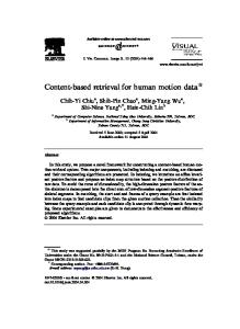 Content-based retrieval for human motion data