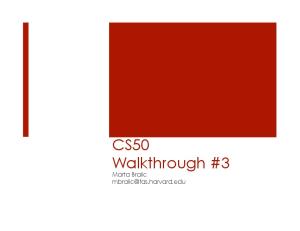 CS50 Walkthrough #3 - CS50 CDN