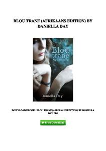 Download Blou trane (Afrikaans Edition) By Daniella Day