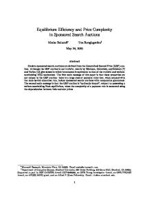 Equilibrium Efficiency and Price Complexity in ... - Stanford CS Theory