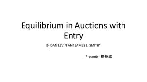 Equilibrium in Auctions with Entry