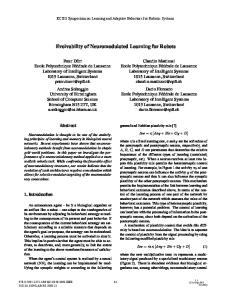 Evolvability of Neuromodulated Learning for Robots