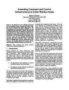Extending Command and Control Infrastructures to Cyber Warfare ...
