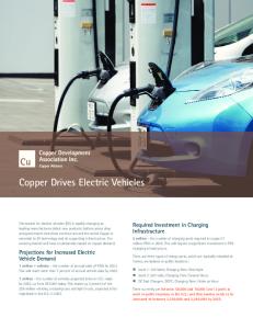 Fact Sheet: Copper Drives Electric Vehicles