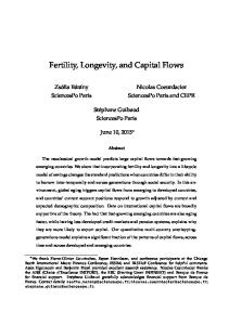 Fertility, Longevity, and Capital Flows - Ensai