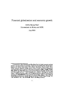 Financial globalization and economic growth