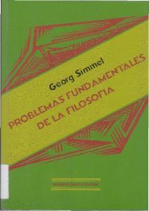 Georg Simmel - Problemas fundamentales de la filosofia [www ...