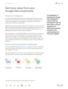 Get more value from your Google Ads investments  services