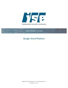 Google Cloud Platform  Services