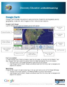 Google Earth Discovery Education unitedstreaming  Services