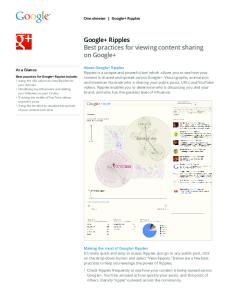 Google+ Ripples Best practices for viewing content ...  Services