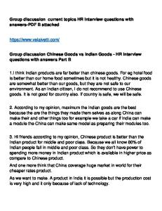 Group discussion Chinese Goods vs Indian Goods - Velaivetti
