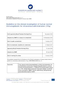 Guideline on the clinical investigation of human normal ...