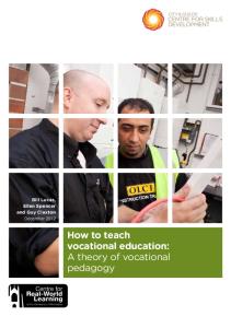 How to Teach Vocational Education (A Theory of Vocational ...