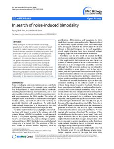 In search of noise-induced bimodality - Core