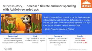 Increased fill rate and user spending with AdMob ...  Services
