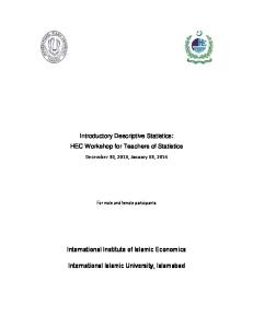 International Institute of Islamic Economics International Islamic ...