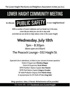 lower haight community meeting -