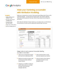 Make your marketing accountable with Attribution ...  Services