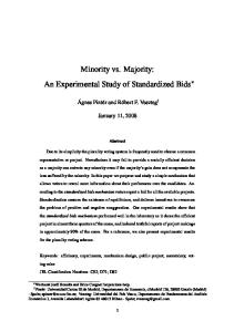 Minority vs. Majority: An Experimental Study of ...