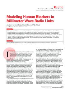 Modeling Human Blockers in Millimeter Wave Radio Links.pdf ...