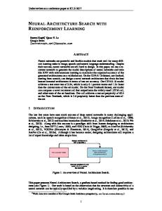 neural architecture search with reinforcement ... -