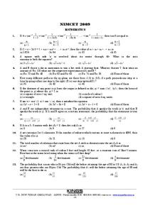 NIMCET MCA Entrance 2009 Solved question paper.pdf  ...