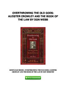 pdf-2187\overthrowing-the-old-gods-aleister-crowley ...