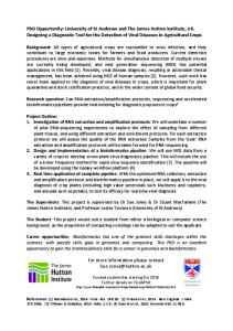 PhD Opportunity: University of St Andrews and The ... -