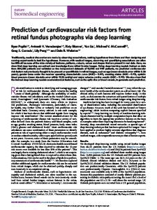 Prediction of cardiovascular risk factors from ... - Research at Google