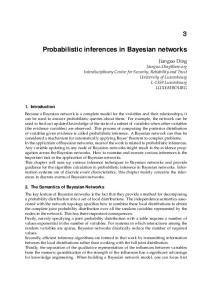 Probabilistic inferences in Bayesian networks
