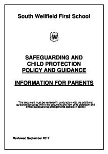 Safeguarding and Child Protection Policy and Guidance September ...