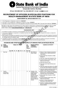 SBI Recruitment 2017 for 255 Officers in Specialized positions.pdf ...