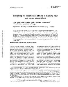 Searching for interference effects in learning new