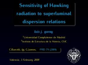 Sensitivity of Hawking radiation to superluminal dispersion relations - UV