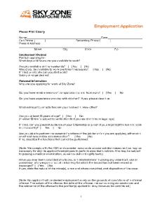 Sky Zone Employment Application.pdf