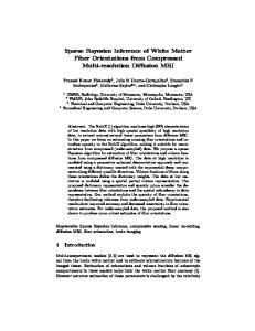 Sparse Bayesian Inference of White Matter Fiber Orientations from ...