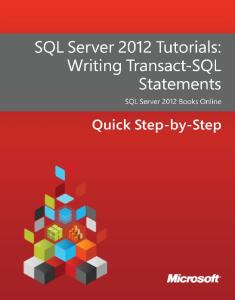 SQL Server 2012 Tutorials - Writing Transact-SQL Statements.pdf ...