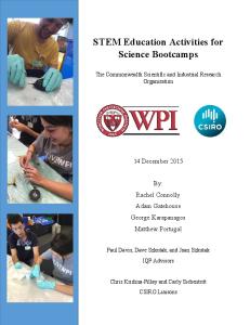 STEM Education Activities for Science Bootcamps - WPI.pdf ...