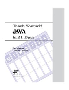 Teach Yourself Java in 21 Days - Programmer Books