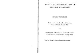 Teitelboim, Hamiltonian Formulation of General Relativity.pdf ...