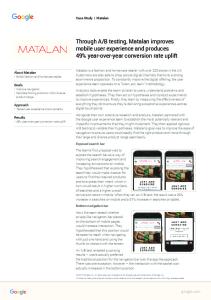 Through A/B testing, Matalan improves mobile ... - Think with Google