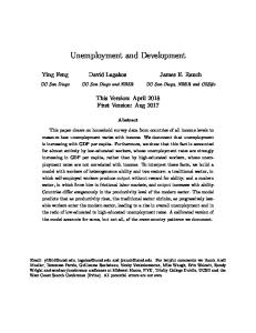 Unemployment and Development
