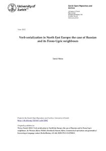 Verb serialization in North East Europe: the case of Russian and its ...