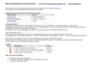 Web Vulnerability Scanners Evaluation - Darknet