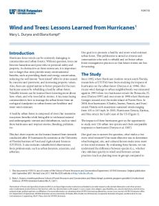 Wind and Trees - UF's EDIS - University of Florida